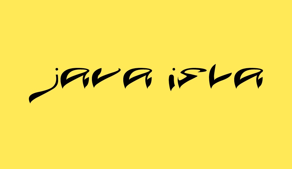 JAVA ISLAND font big