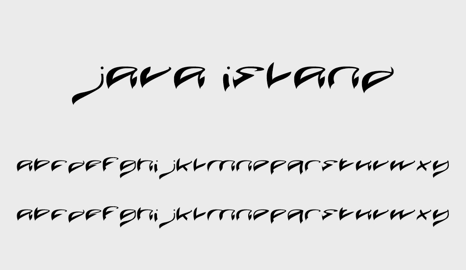 JAVA ISLAND font