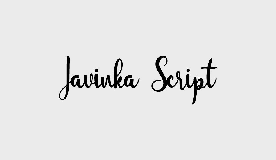 Javinka Script font big