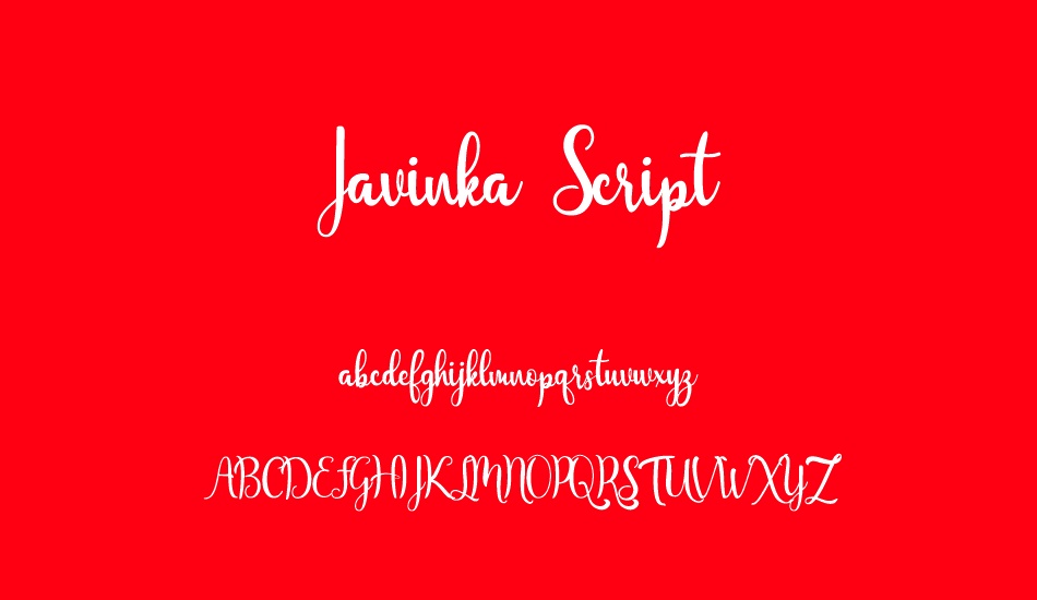 Javinka Script font