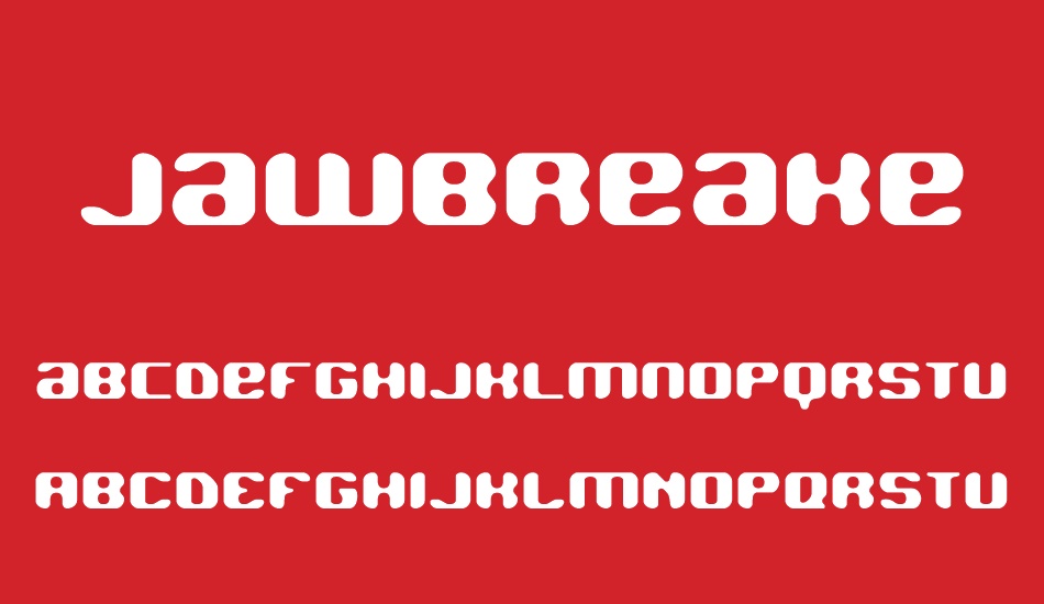 Jawbreaker BRK font