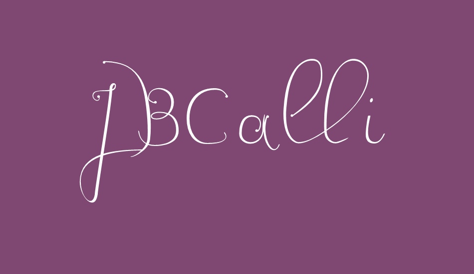 JBCalli font big