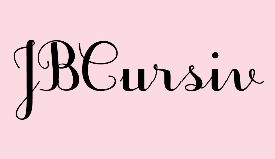 JBCursive-V3 font big