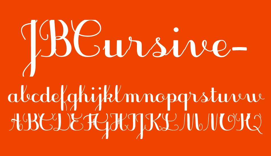 JBCursive-V3 font