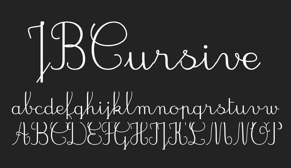 JBCursive font