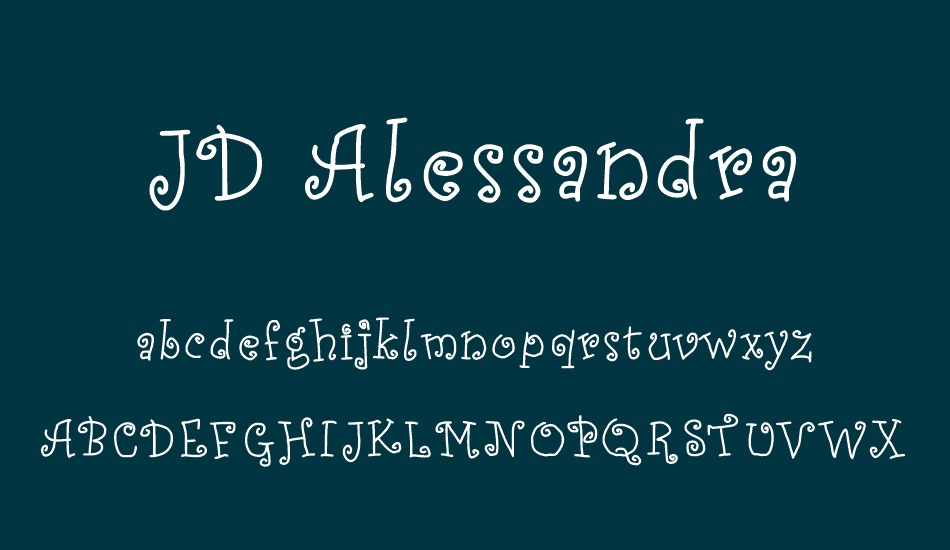 JD Alessandra font