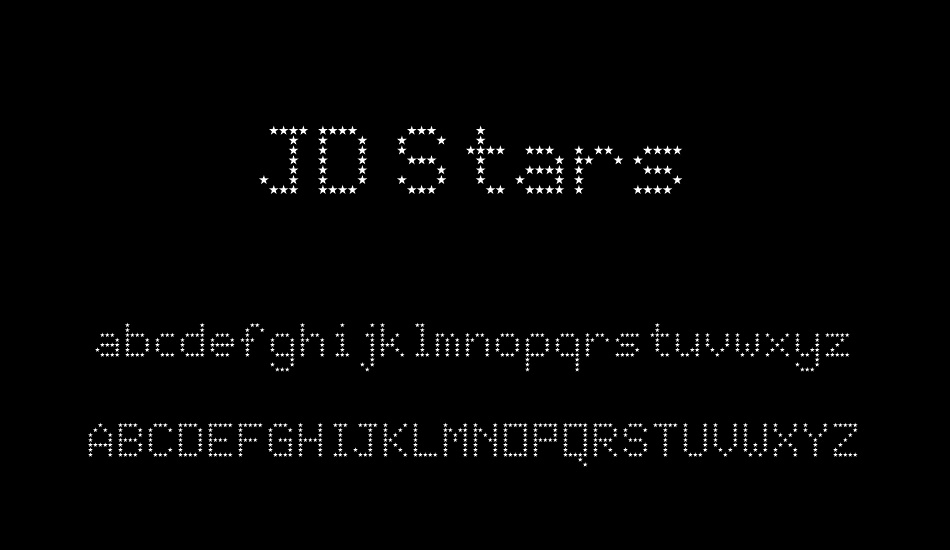 JD Stars font