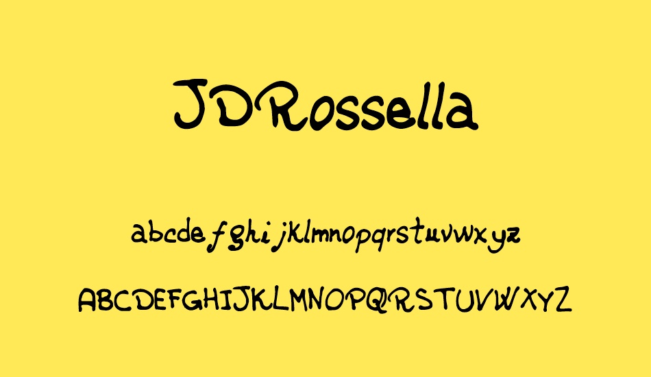 JDRossella font