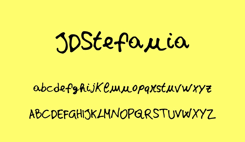 JDStefania font