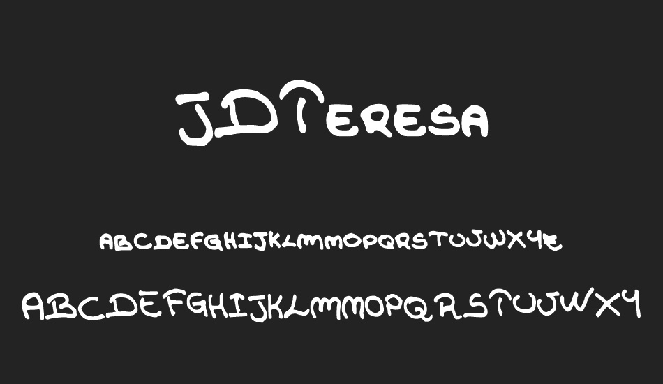 JDTeresa font