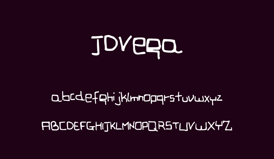 JDVega font