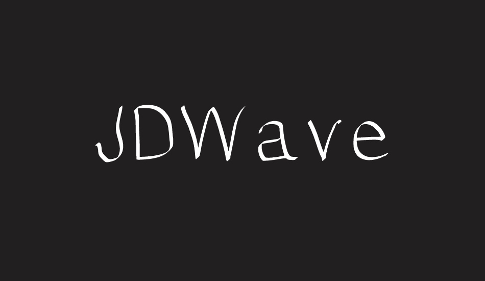 JDWave font big