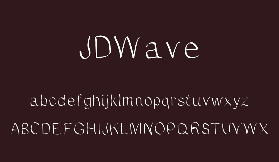 JDWave font