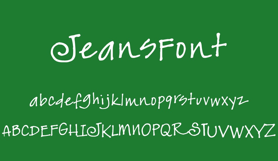 JeansFont font