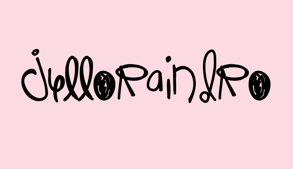 JelloRaindrops font big