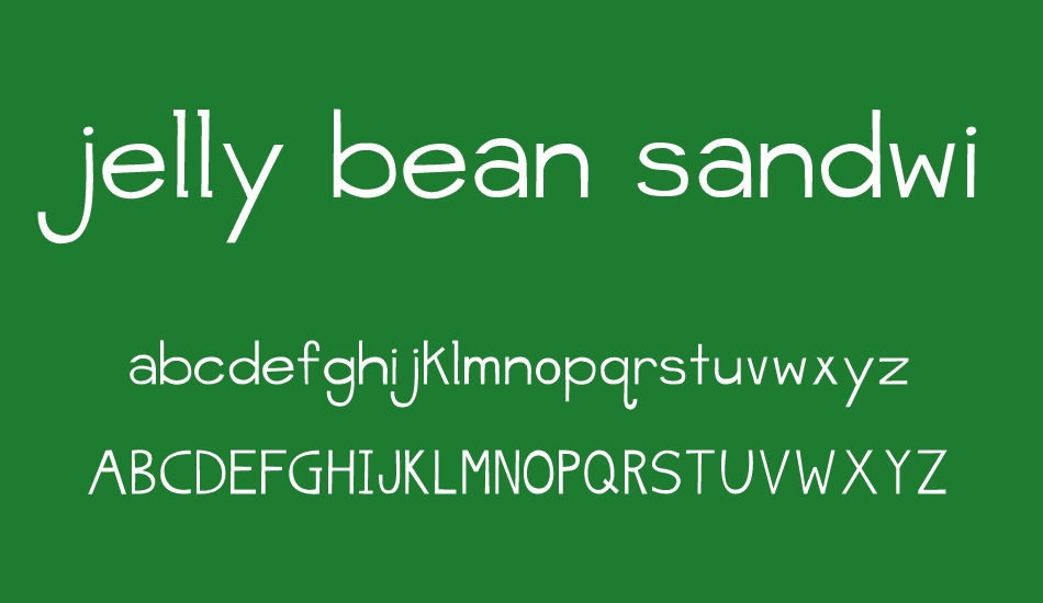 jelly bean sandwich font