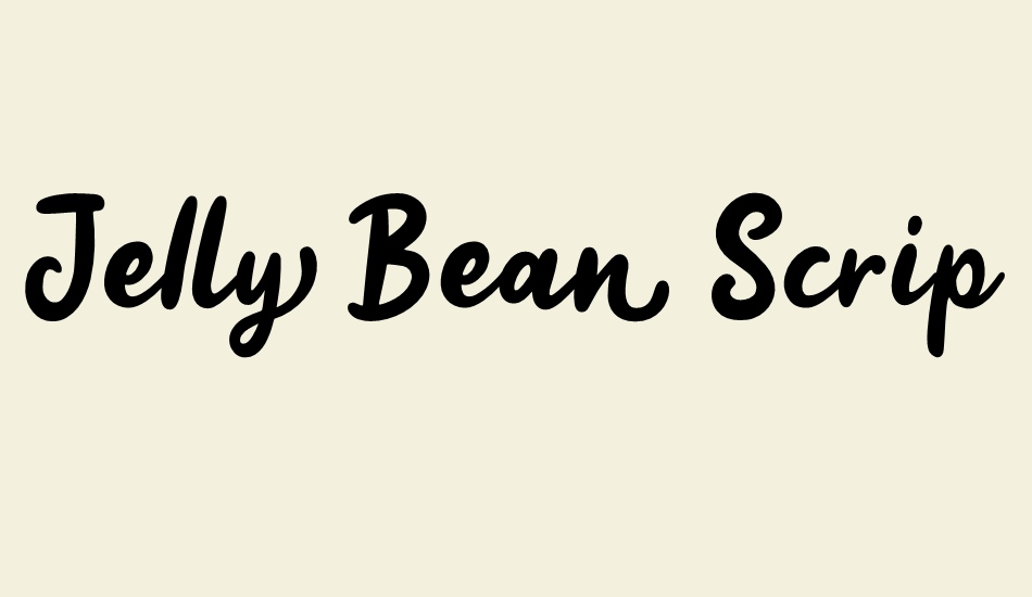 Jelly Bean Script - DEMO font big