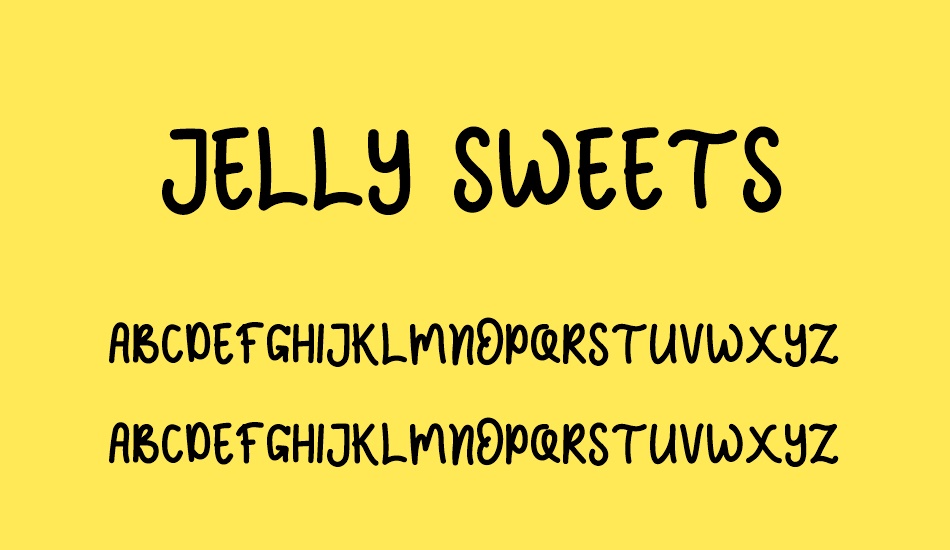 JELLY SWEETS font