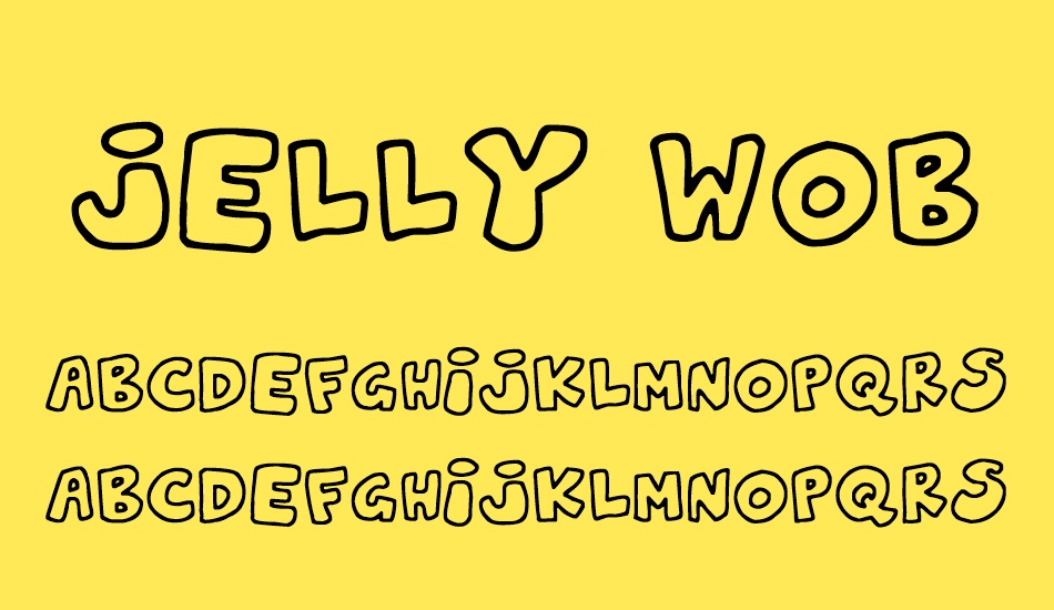 Jelly Wobblers font