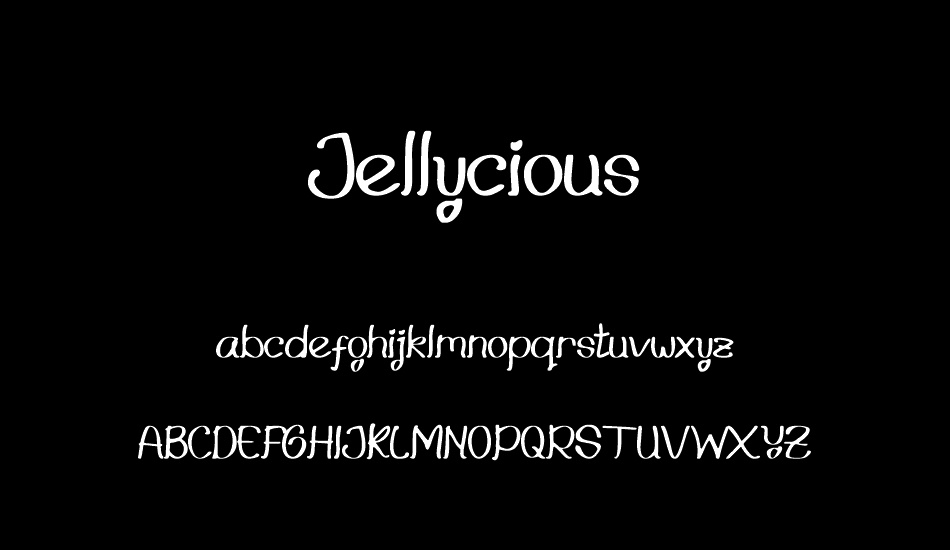 jellycious font