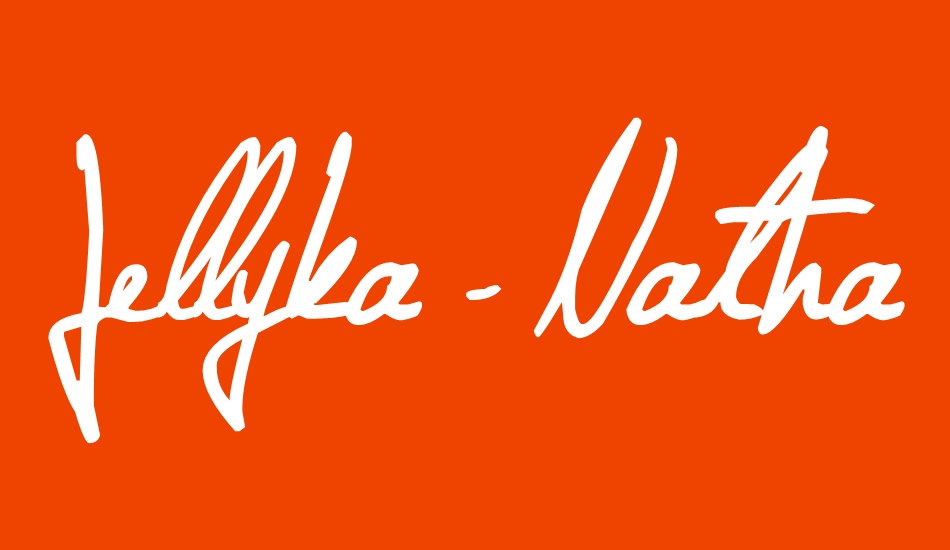 Jellyka - Nathaniel a Mystery font big