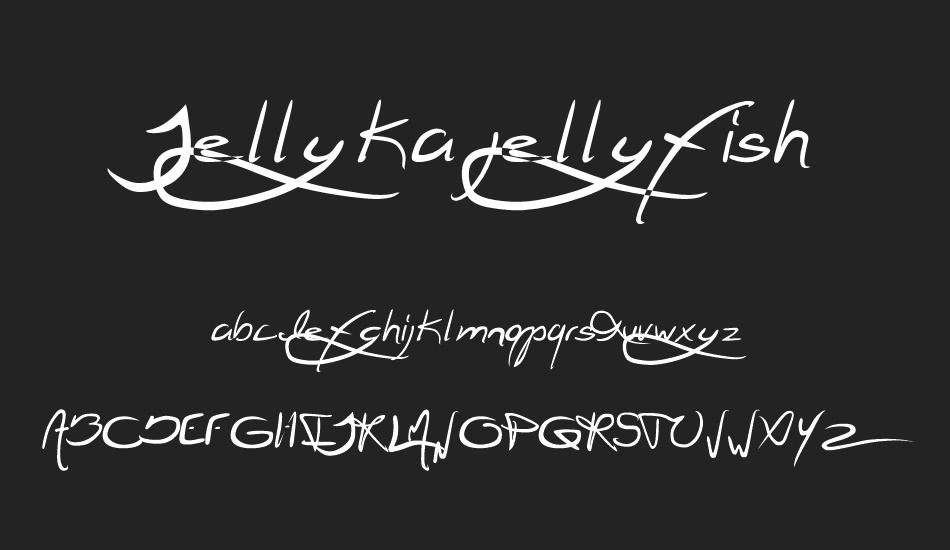 Jellyka jellyfish font