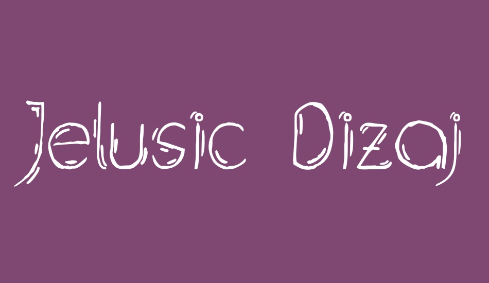 Jelusic Dizajn font big