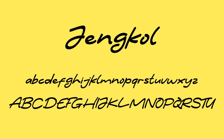 Jengkol font