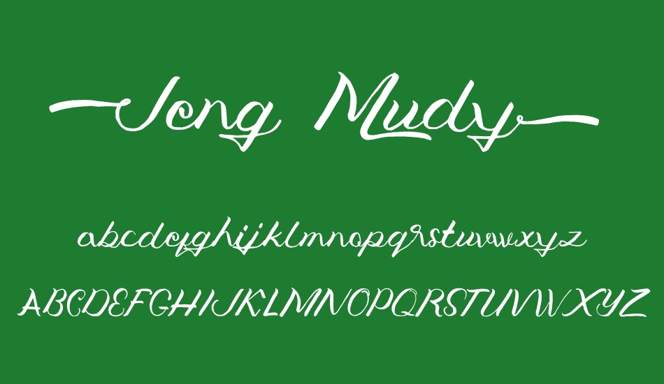 Jengmudy font