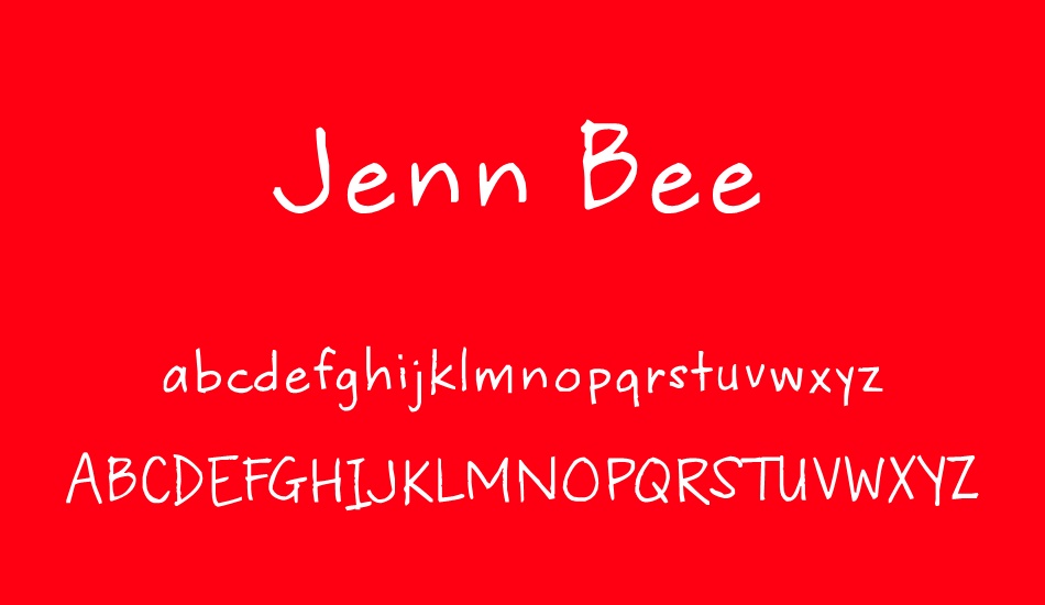 Jenn Bee font