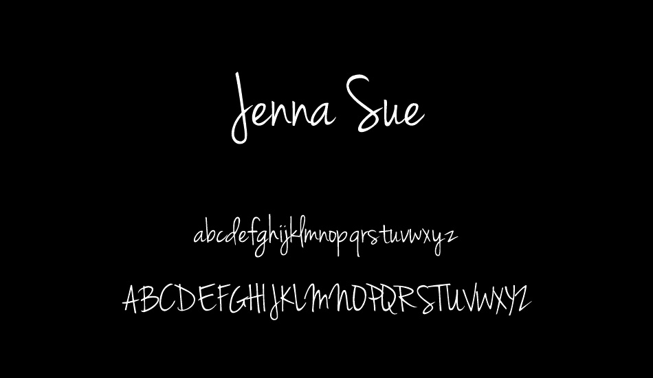 Jenna Sue font