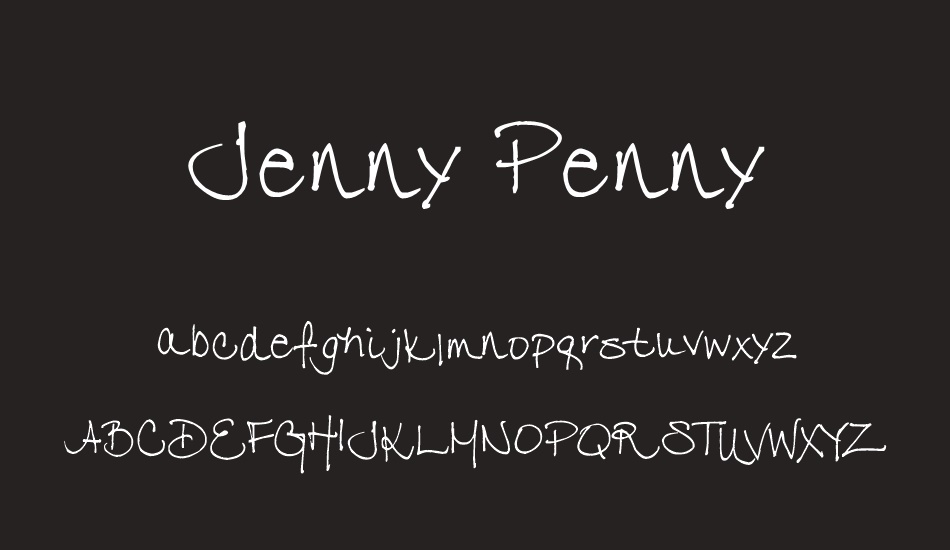 Jenny Penny font