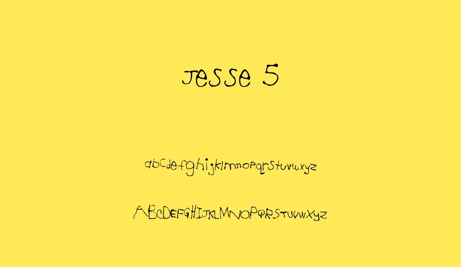 Jesse 5 font