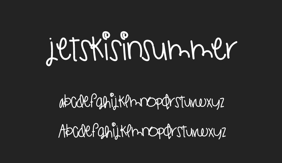 JetskisInSummer font