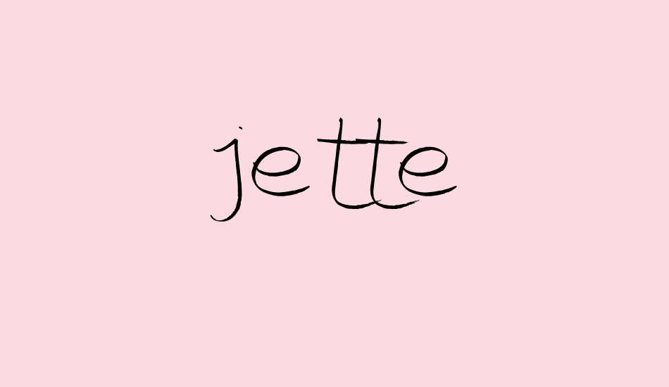 jette font big