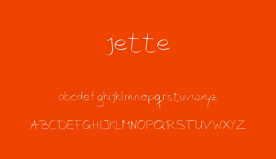 jette font