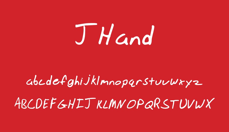 JHand font