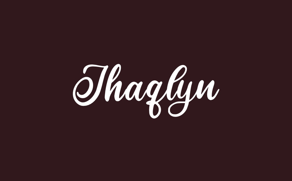 Jhaqlyn font big