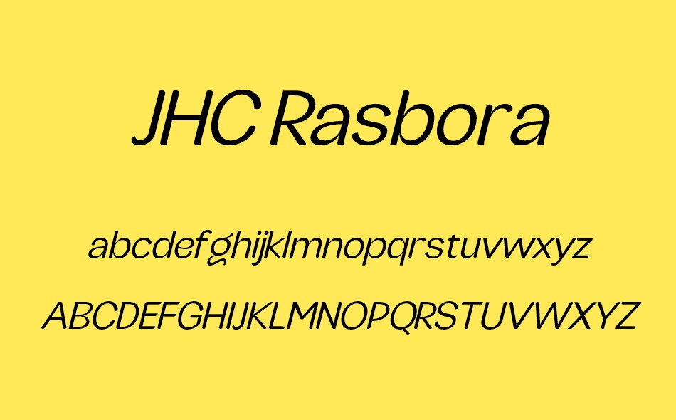 JHC Rasbora font