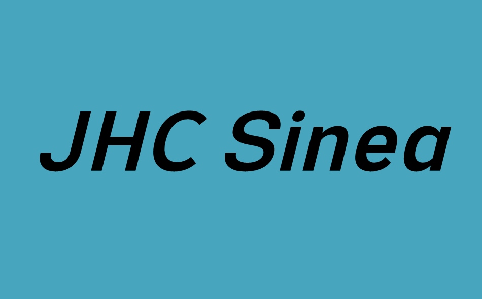 JHC Sineas font big