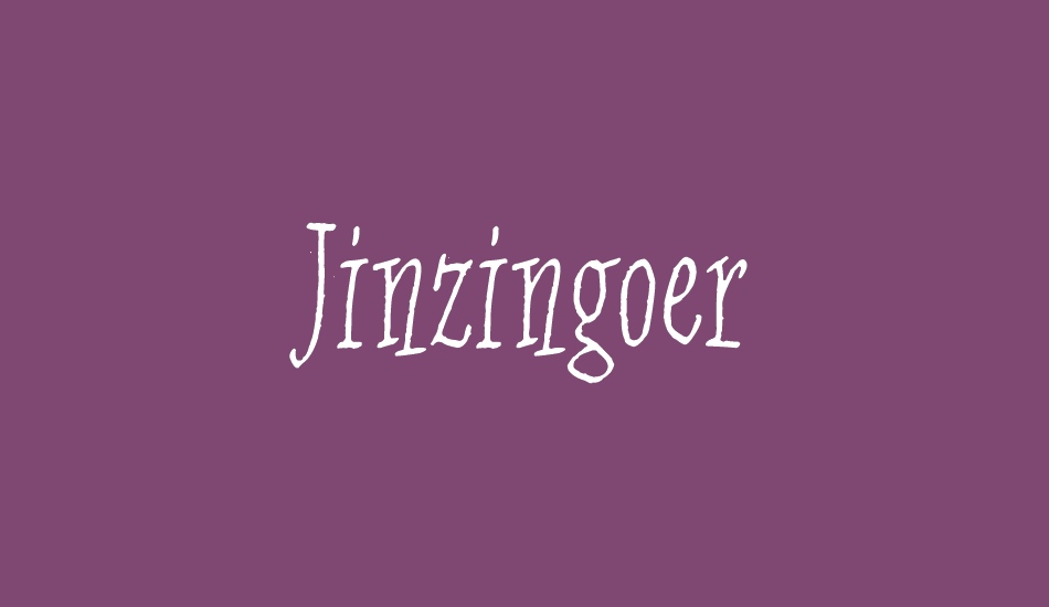 Jinzingoer font big