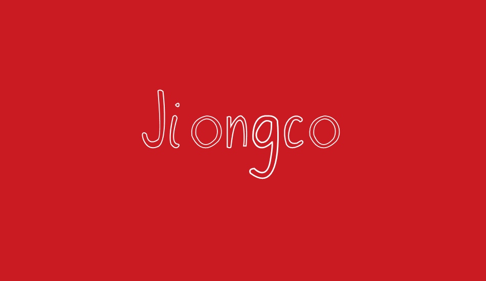 Jiongco font big