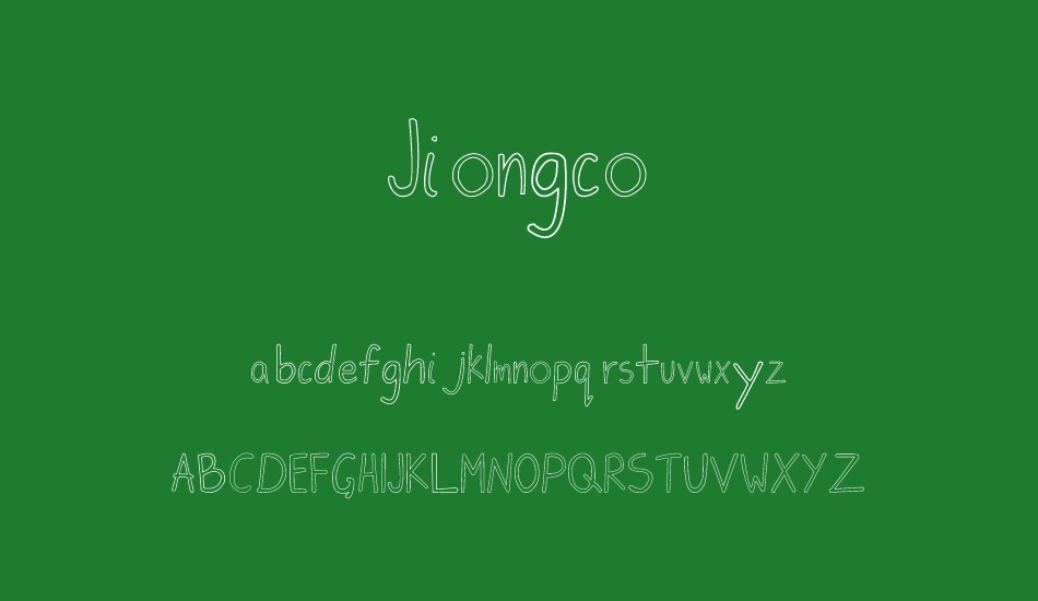 Jiongco font