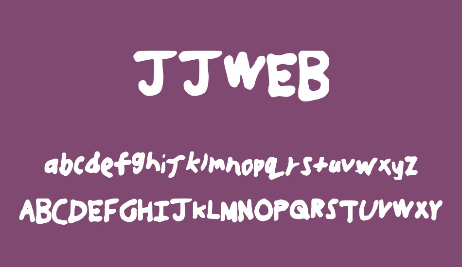 JJWEB font