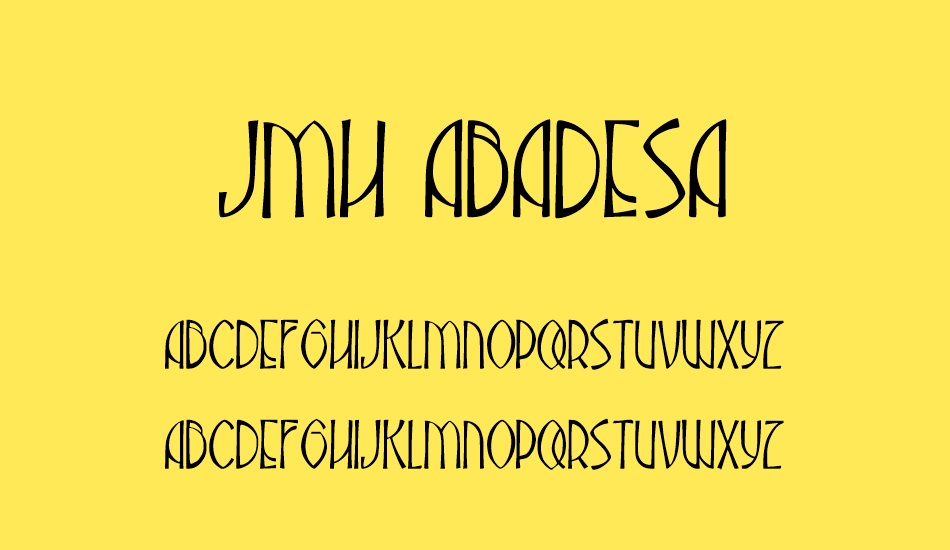 JMH Abadesa font