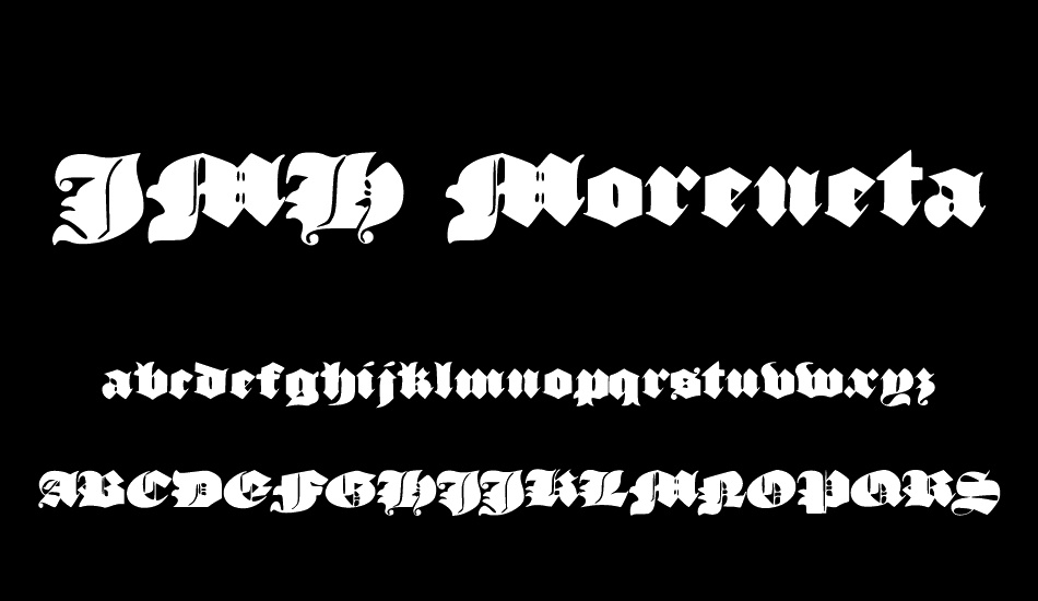 JMH Moreneta Divine font