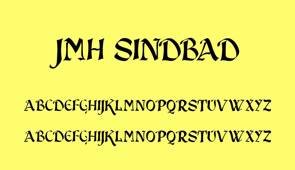 JMH Sindbad font