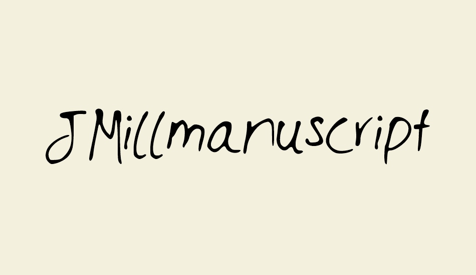 JMillmanuscript font big