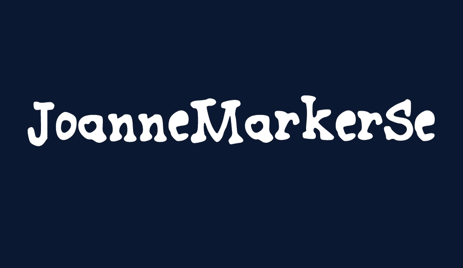 JoanneMarkerSerif font big