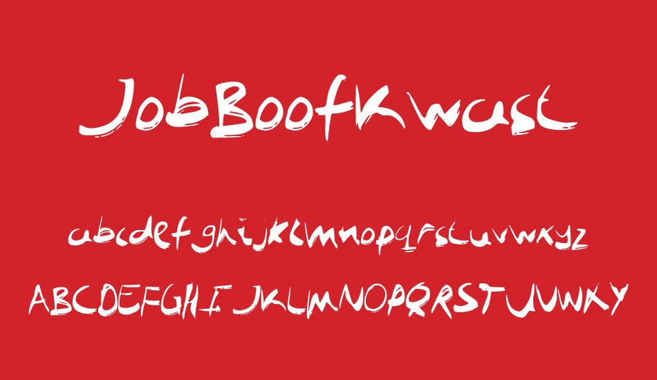 JobBoofKwast font